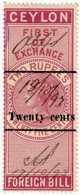 (60) 20c Overprint (1893)