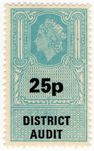 (42) 25p Cyan & Black (1971)