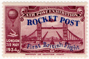 Rocket Post Overprint