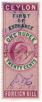 (82) 1R 20c Violet & Green (1905)