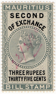(55) 3R 35c Grey & Black (1890)