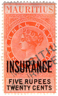 (36) 5R 20c Orange & Black (1879)