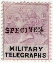 (01) 1d Lilac & Black (1884)