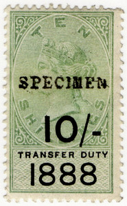 (08) 10/- Green & Black