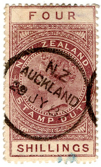 (217) 4/- Red-Brown (1880)