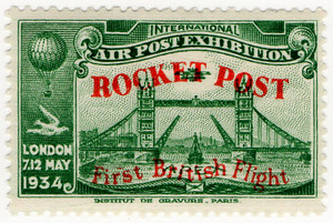 Rocket Post Overprint