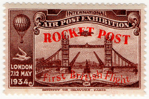 Rocket Post Overprint