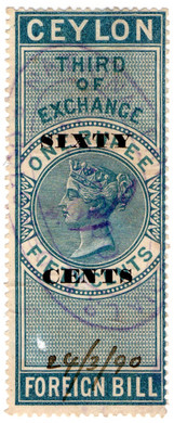 (45) 60c Overprint (1889)