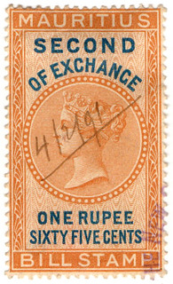 (43) 1R 65c Orange & Blue (1880)