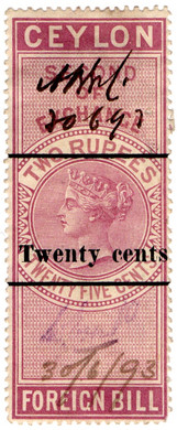 (60) 20c Overprint (1893)