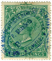 (65) 10/- Green (1873)