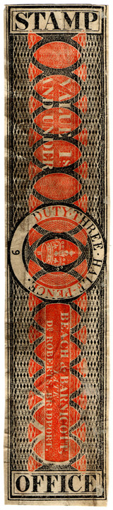 (42) 1½d Black & Red (1823)