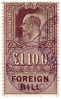 (132) £1 10/- Lilac (1902)