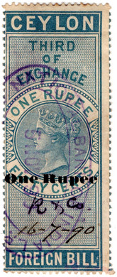 (34) 1R Overprint (1889)
