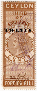 (39) 20c Overprint (1889)