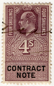 (10) 4/- Lilac & Black (1902)